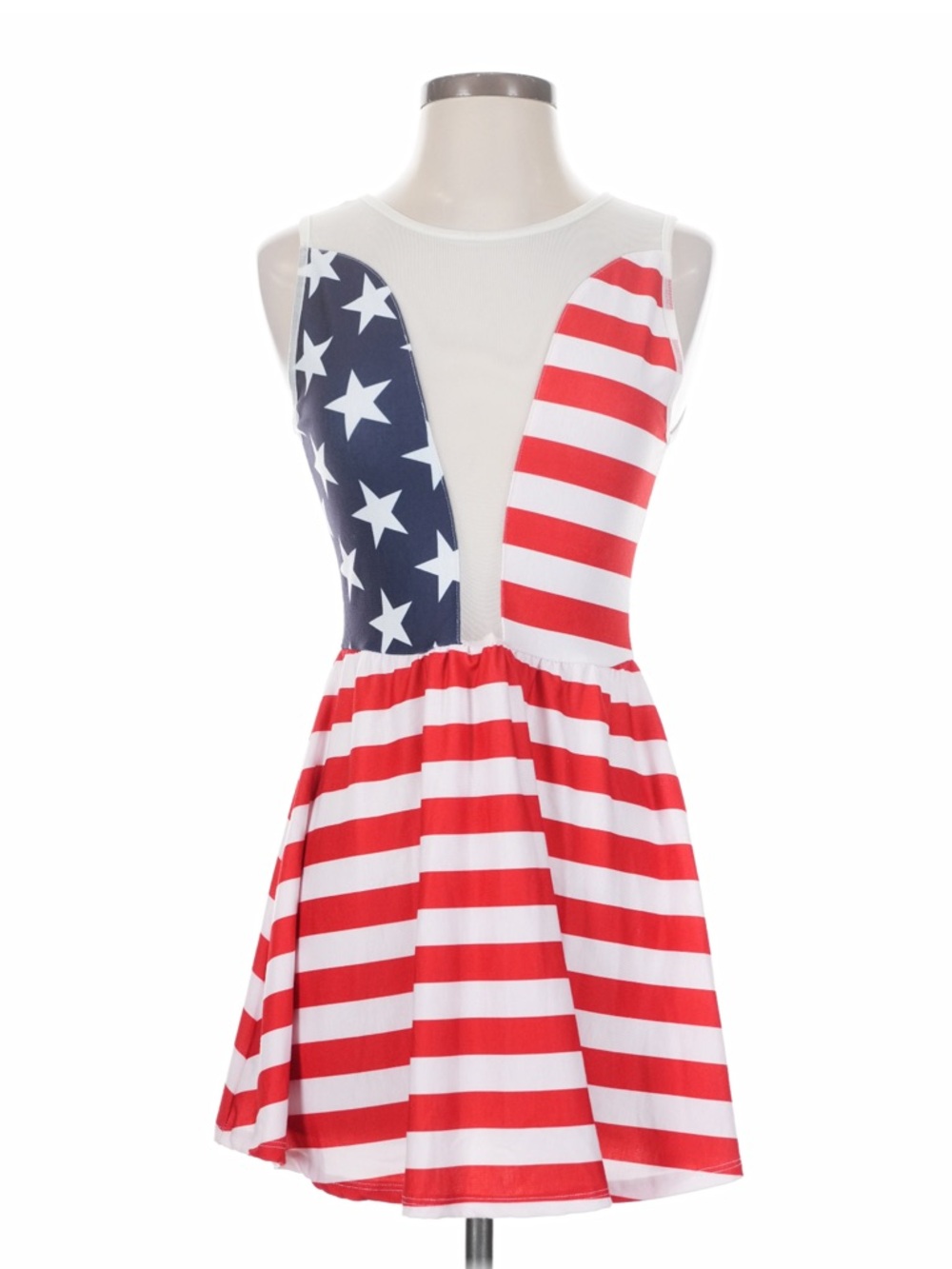 For Love And Lemons Patriotic Stripe Dress
